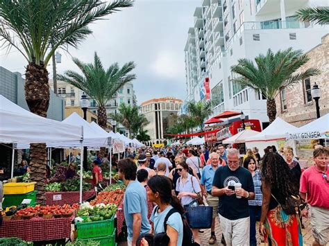 Sarasota farmers market - The downtown Sarasota market has been held on Saturdays for more than 35 years. Find its 70+ vendors on Main Street and Lemon Avenue in downtown Sarasota, and enjoy prepared foods, fresh produce, herbs, plants, art, and lots of people-watching and dog-watching. It’s open from 7 a.m. to 1 p.m. 